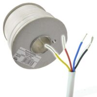 4 Core Burglar Alarm Cable White